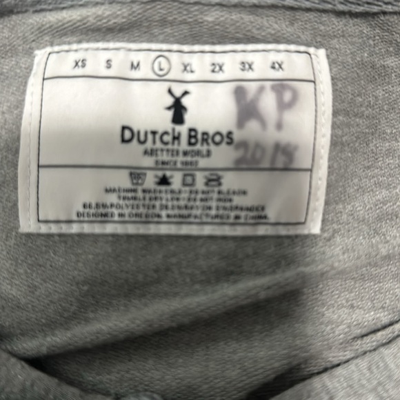 Dutch Bros Unisex Grey Lightweight Sweatshirt SMALL + MEDIUM + XL Windmill DB 92 - Picture 14 of 14